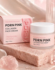 PDRN Pink Face Cream with Collagen and Vitamin B12 – Intense Hydration and Smoothing, 50 g
