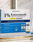 Zestaw do pielęgnacji skóry głowy z 1% ketokonazolem Kormesic – 5 × 50 mg + 5 × 3 ml