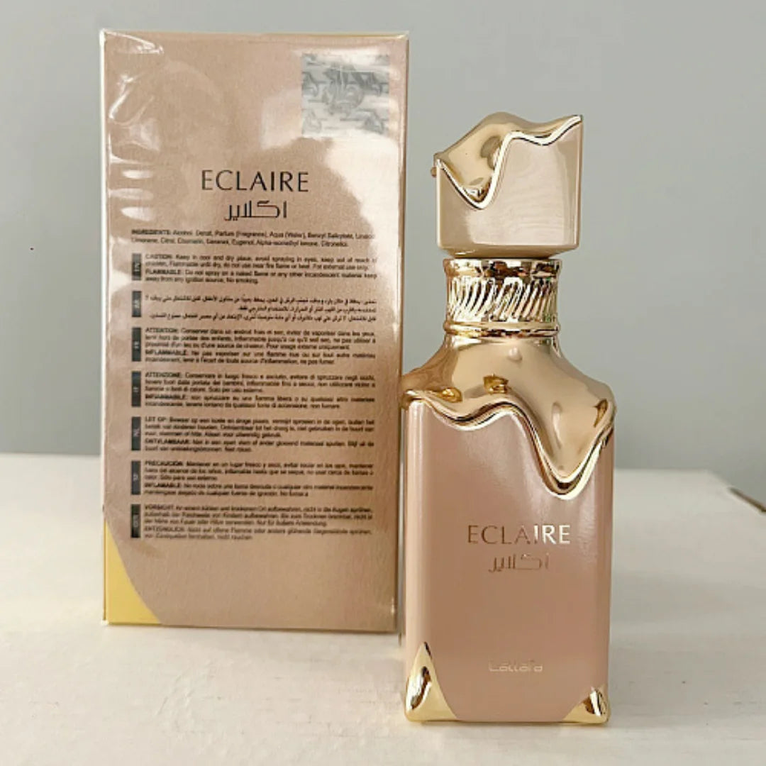 Perfumy damskie LATTAFA Eclaire – zmysłowe nuty wanilii, miodu i białych kwiatów (100ml)