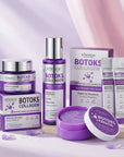 Zestaw do pielęgnacji twarzy Botoks Collagen 4w1 – płatki pod oczy, maska, esencja i krem