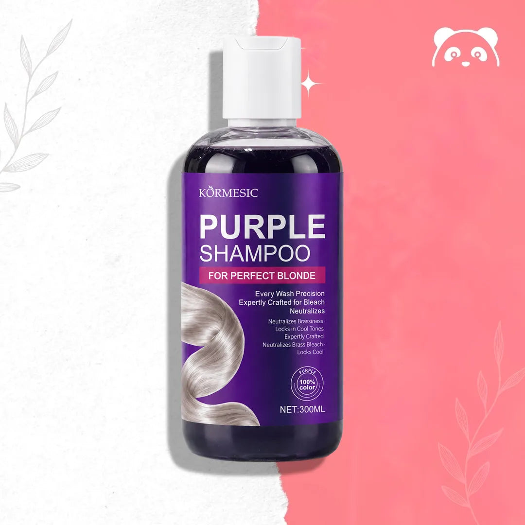Kormesic violets šampūns, kas neitralizē blondu matu dzeltenos toņus – 300 ml