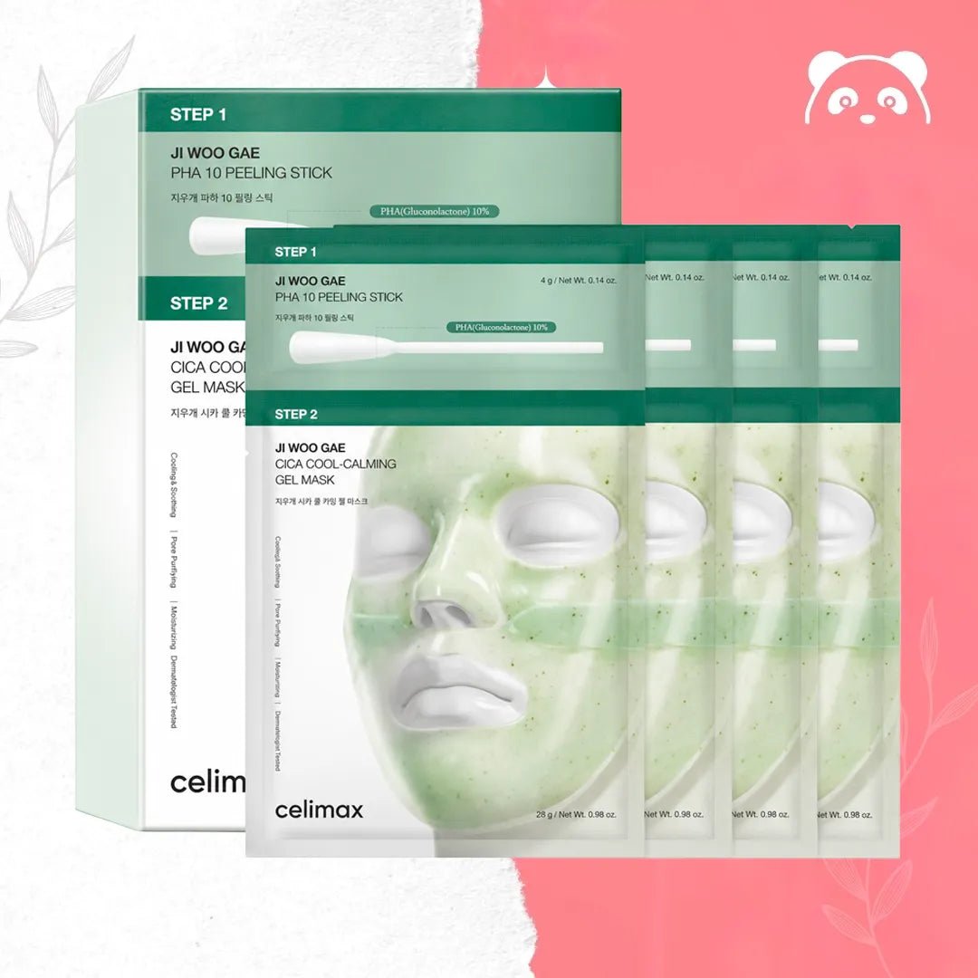 Celimax Ji Woo Gae CICA Pha Peel 2-Step Gel Mask Maska Żelowa Peelingująca - Maski hydrożelowe