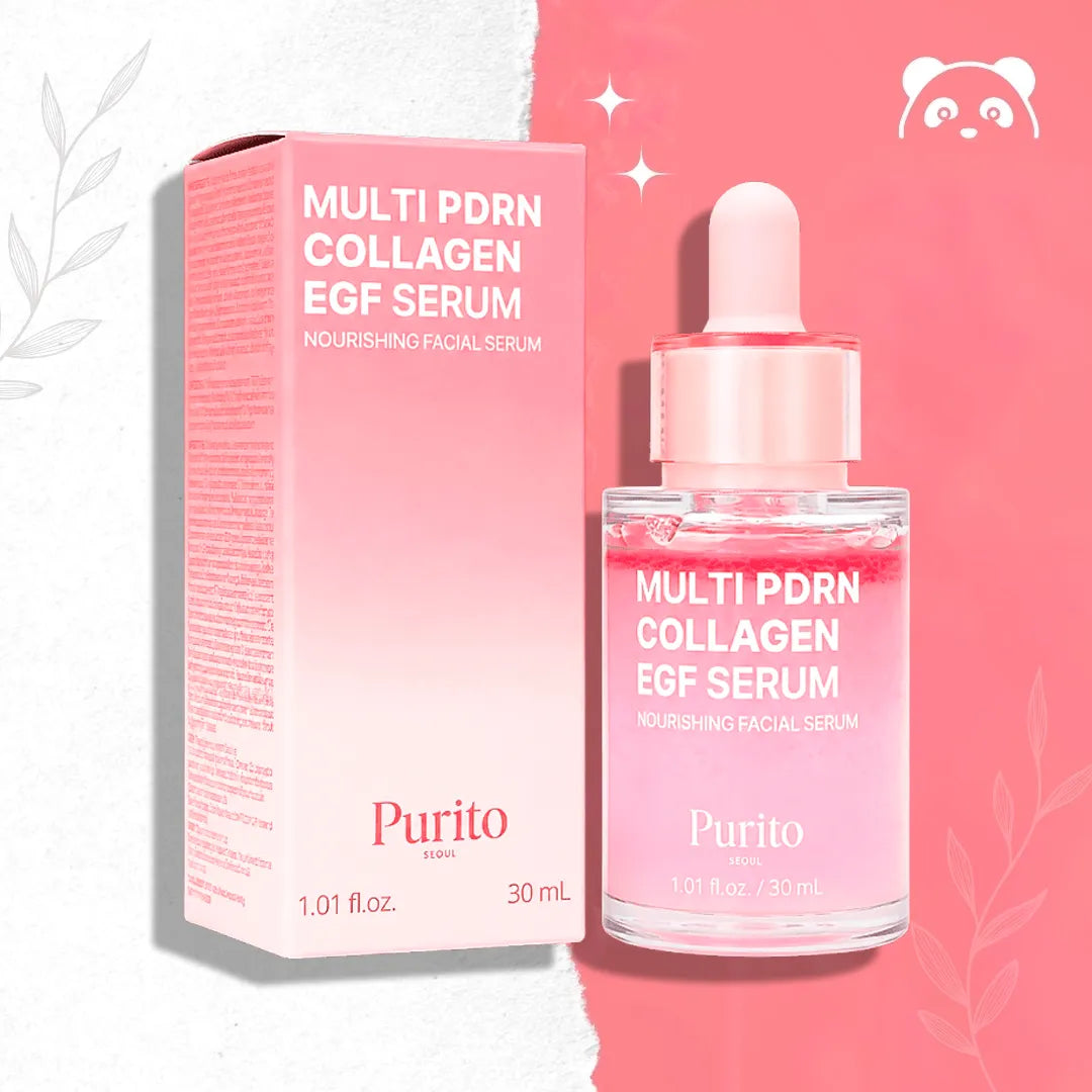 PURITO SEOUL Multi PDRN kollageeni EGF-seerum – taastav näoseerum – 30 ml