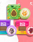 Kormesic-Badebomben – Avocado, Lavendel oder Rose, 50–80 g