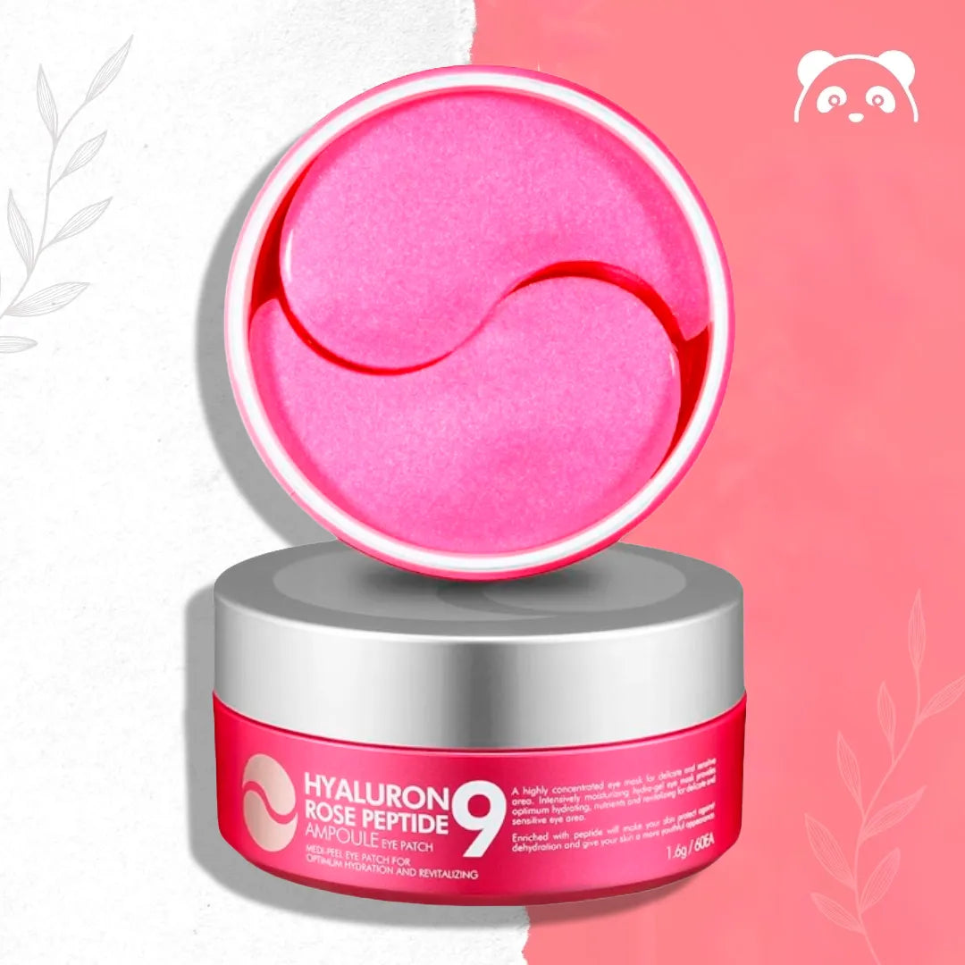 Hydrogélové polštářky pod oči MEDI-PEEL Hyaluron Rose Peptide 9 – 60 ks