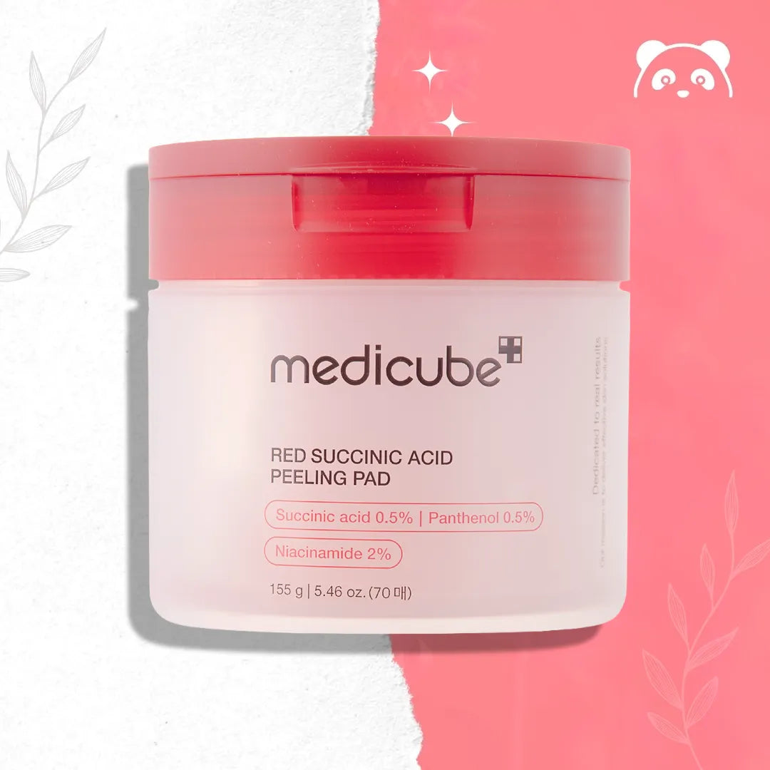 Medicube Red Succinic Acid Peeling Pad – exfoliačné tampóny na tvár – 70 ks / 155 g