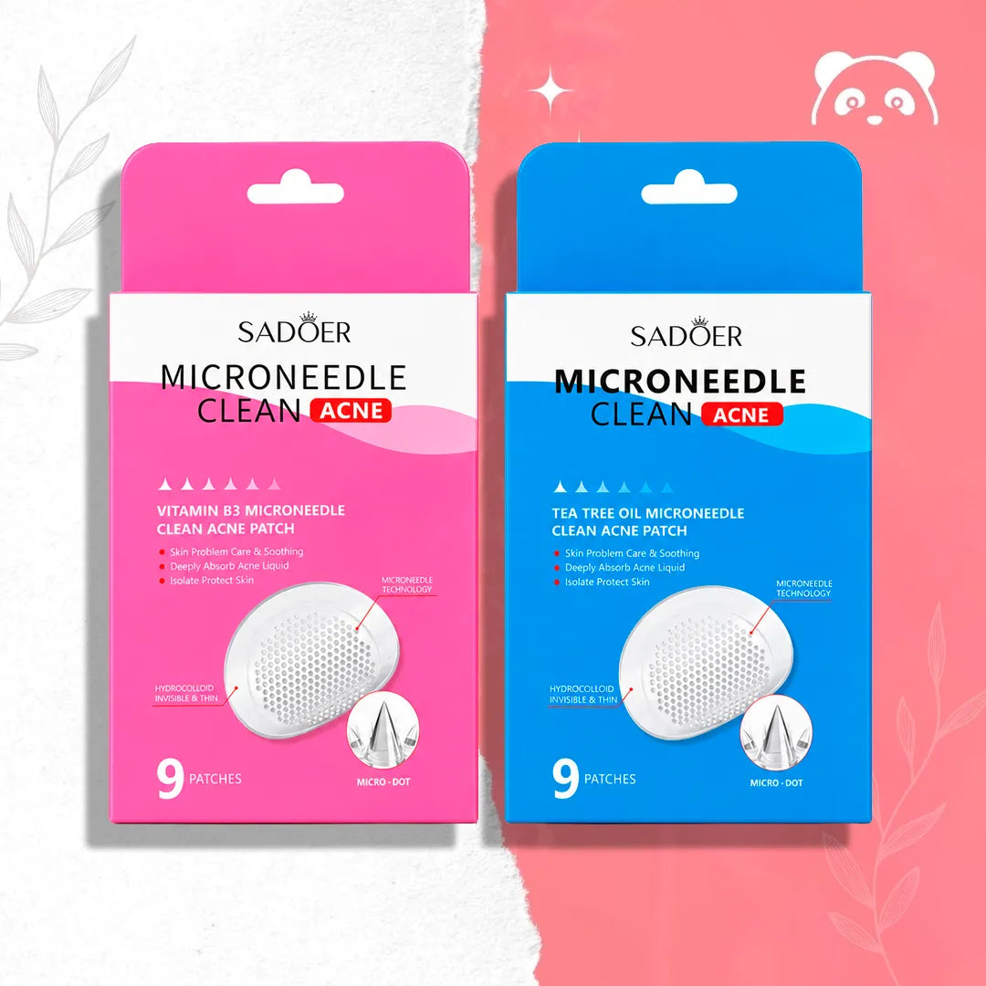 Plastry punktowe na trądzik SADOER Microneedle Clean Acne – 9 szt