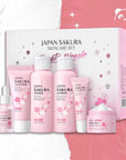 Pflegeset Japan Sakura – 6-teiliges Set für das Gesichtshaut