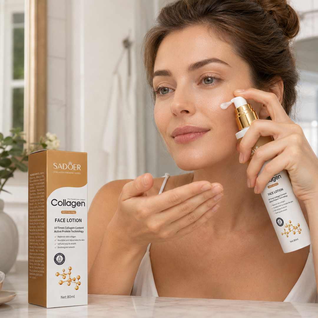 Lotion do twarzy z kolagenem SADOER – intensywna regeneracja i nawilżenie skóry 80 ml
