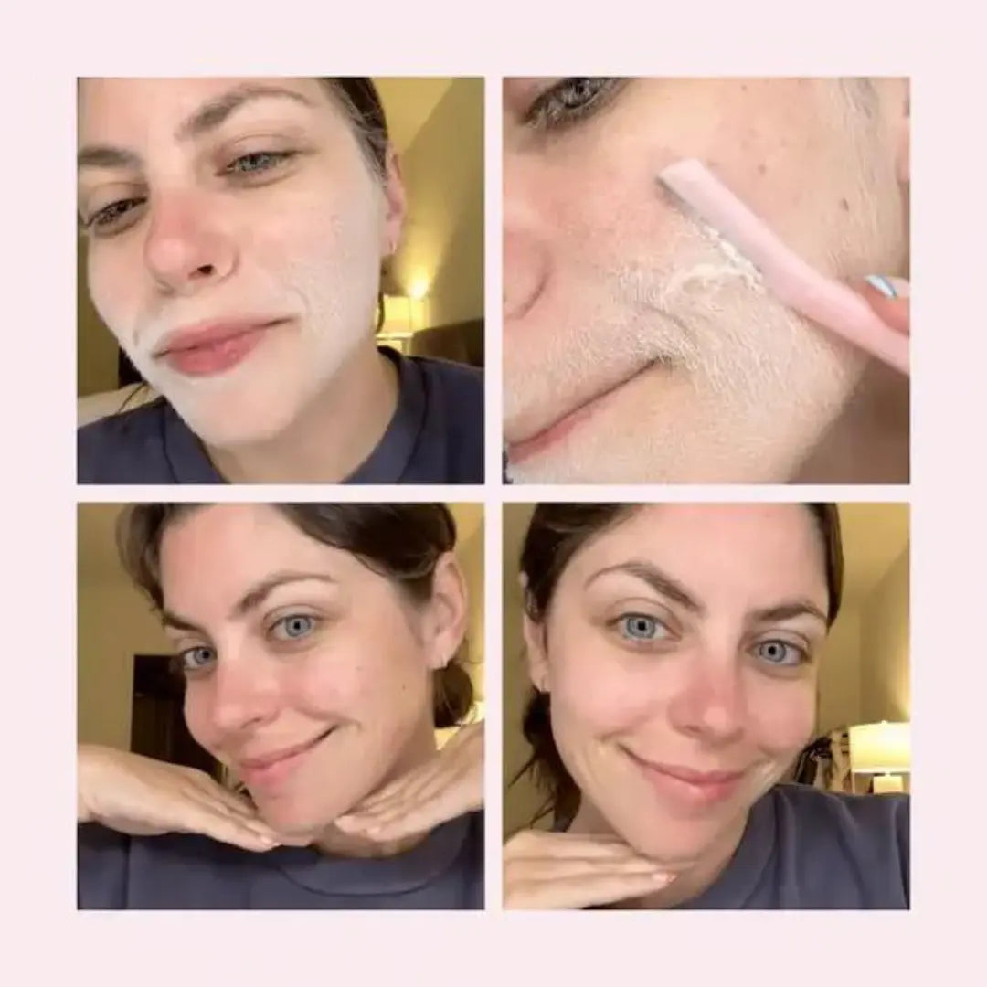 Facial dermaplaning spray + trimmer set as a gift