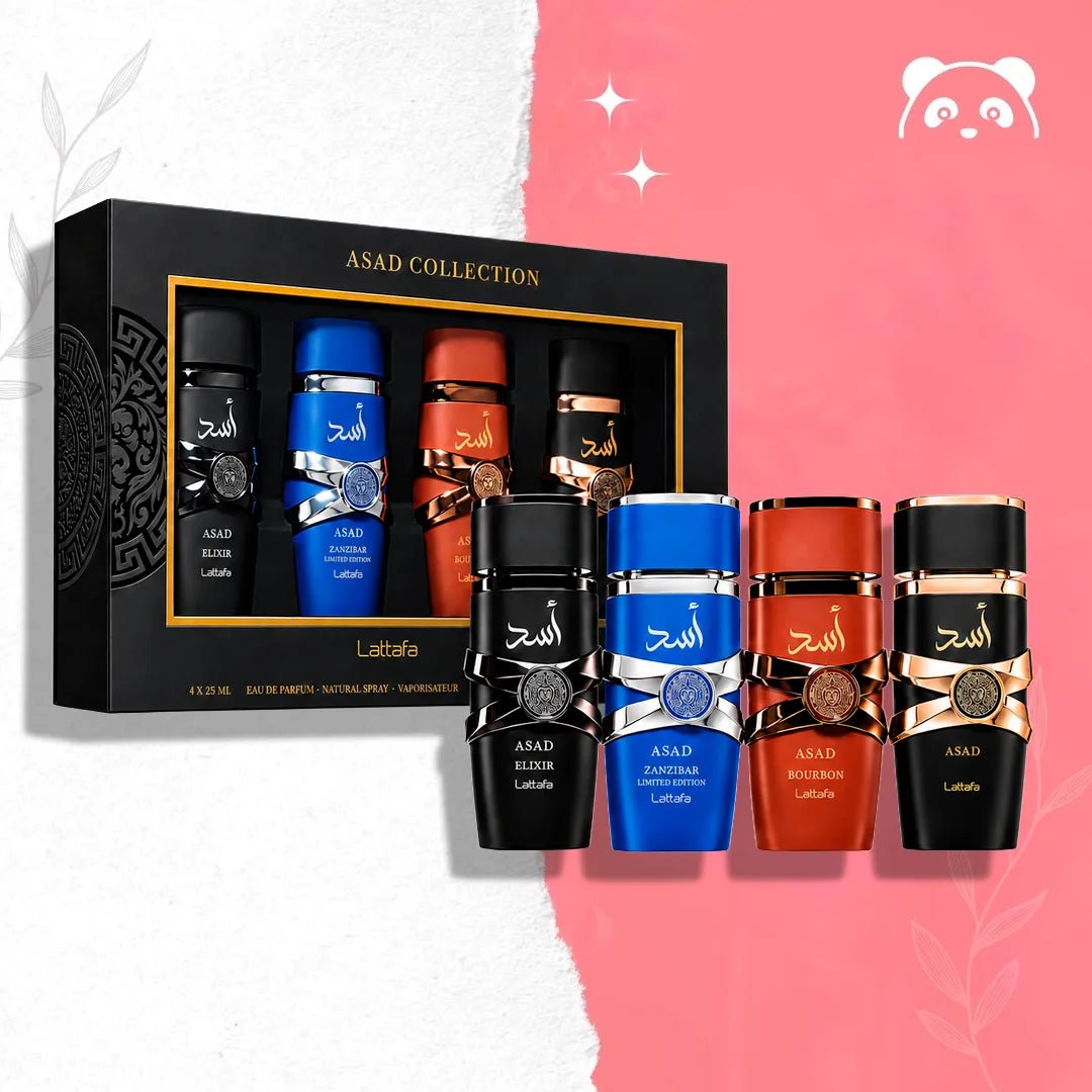 Lattafa Asad Collection Zestaw Prezentowy Męski Trwały Zapach 4x25 ml - Zestawy perfum