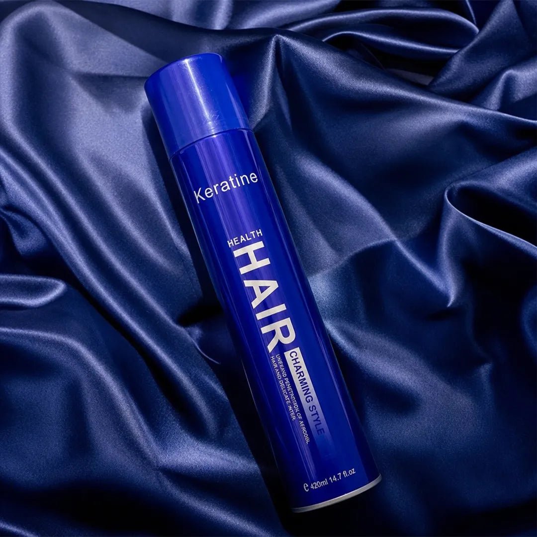 Lakier do włosów z keratyną i kolagenem Keratine Health Hair – elastyczne utrwalenie, 420 ml