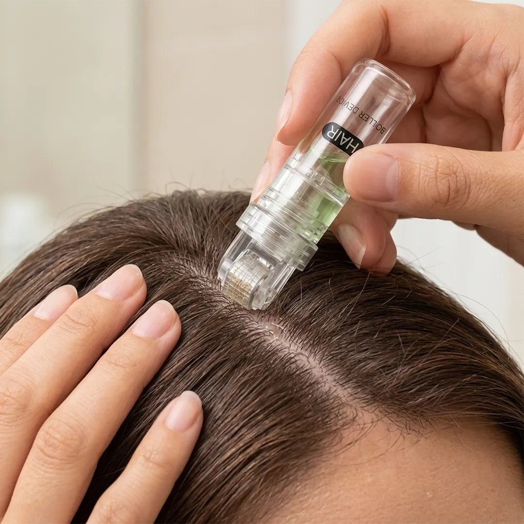 Zestaw mikroigłowy do włosów Microneedle Hair – serum zagęszczające i aplikatory, 30 ml