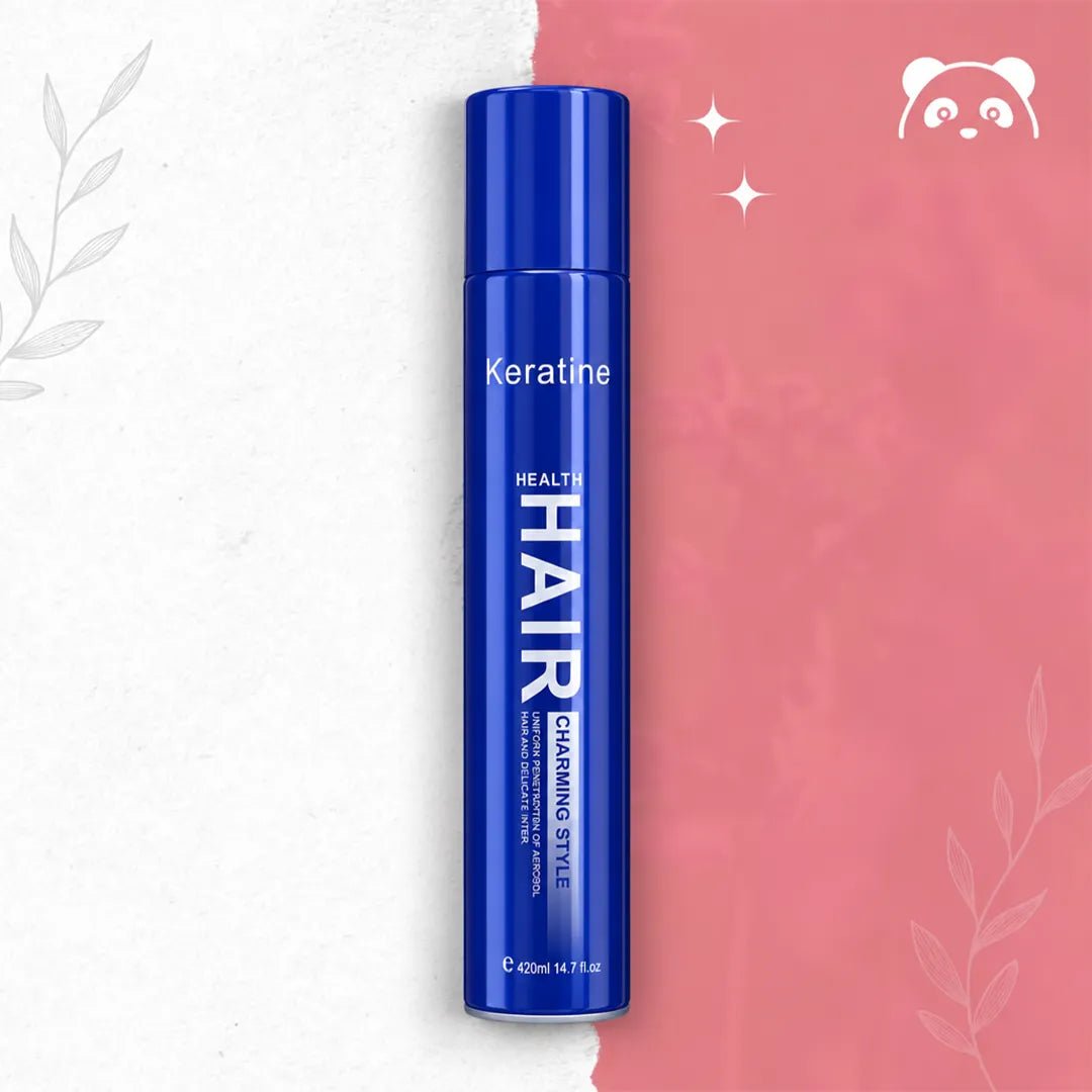 Lakier do włosów z keratyną i kolagenem Keratine Health Hair – elastyczne utrwalenie, 420 ml