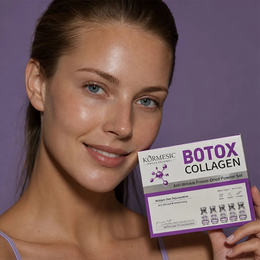 Zestaw przeciwzmarszczkowy do twarzy w ampułkach liofilizowanych – Botox Collagen 5 + 5 szt.