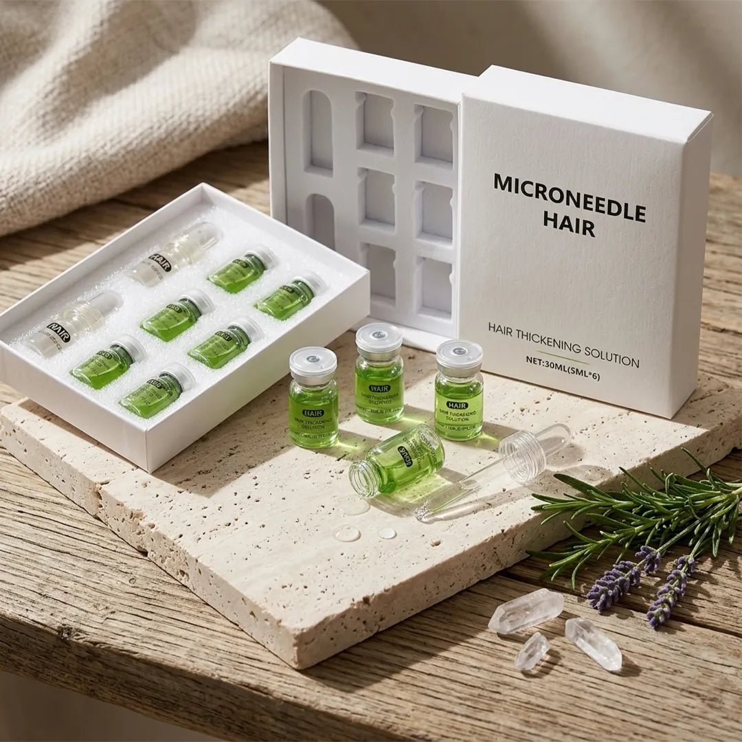 Zestaw mikroigłowy do włosów Microneedle Hair – serum zagęszczające i aplikatory, 30 ml
