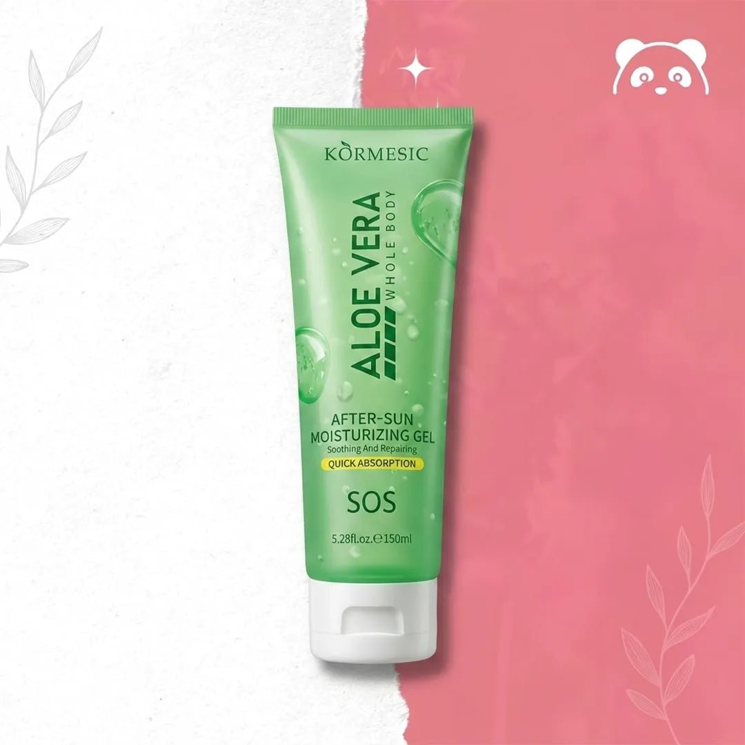 Żel po opalaniu Kormesic Aloe Vera – szybkie ukojenie, nawilżenie i regeneracja skóry po słońcu, 150 ml