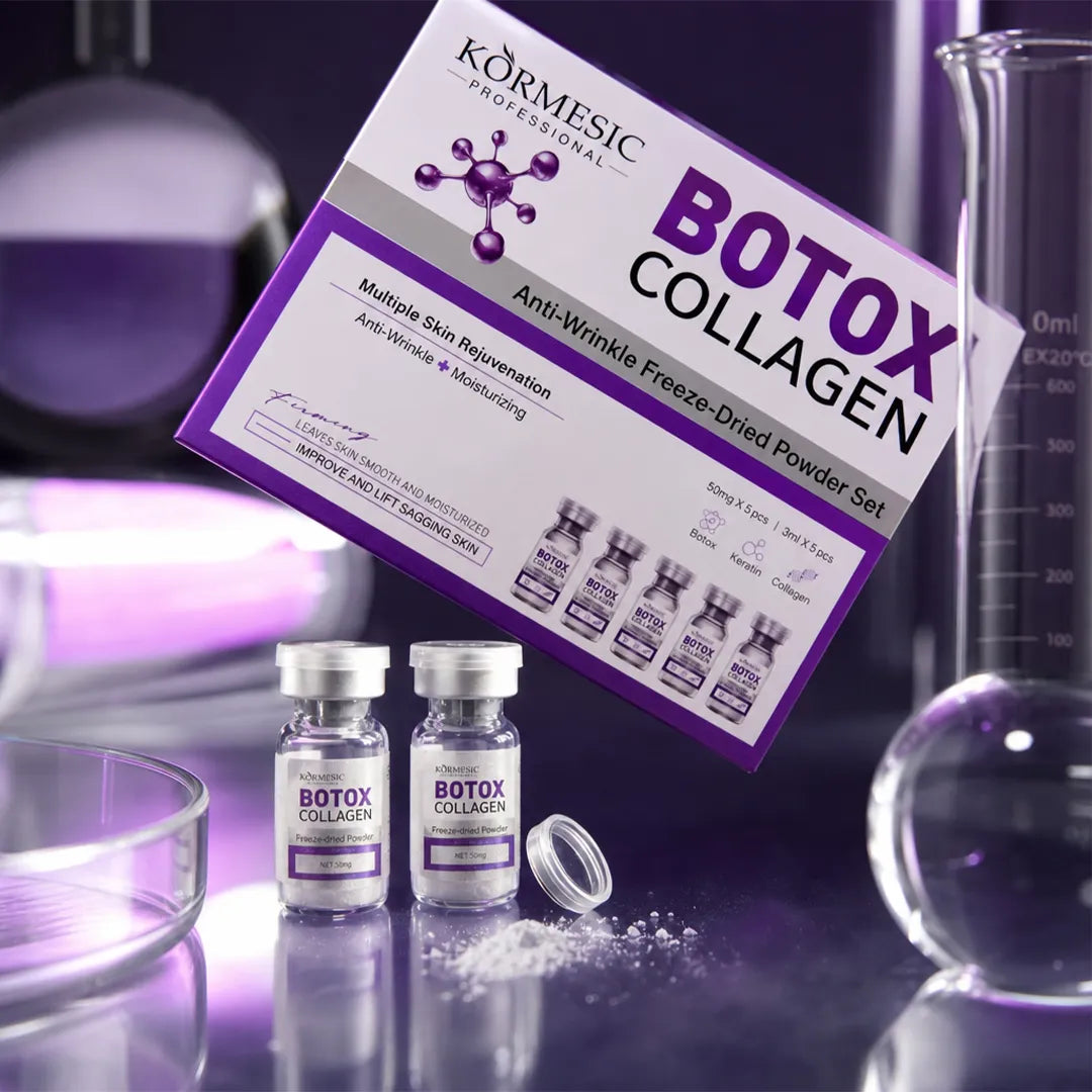 Zestaw przeciwzmarszczkowy do twarzy w ampułkach liofilizowanych – Botox Collagen 5 + 5 szt.