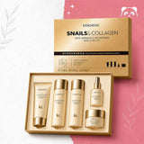 Zestaw 5w1 do pielęgnacji twarzy Kormesic Snails & Collagen – przeciwzmarszczkowy, nawilżający i ujędrniający