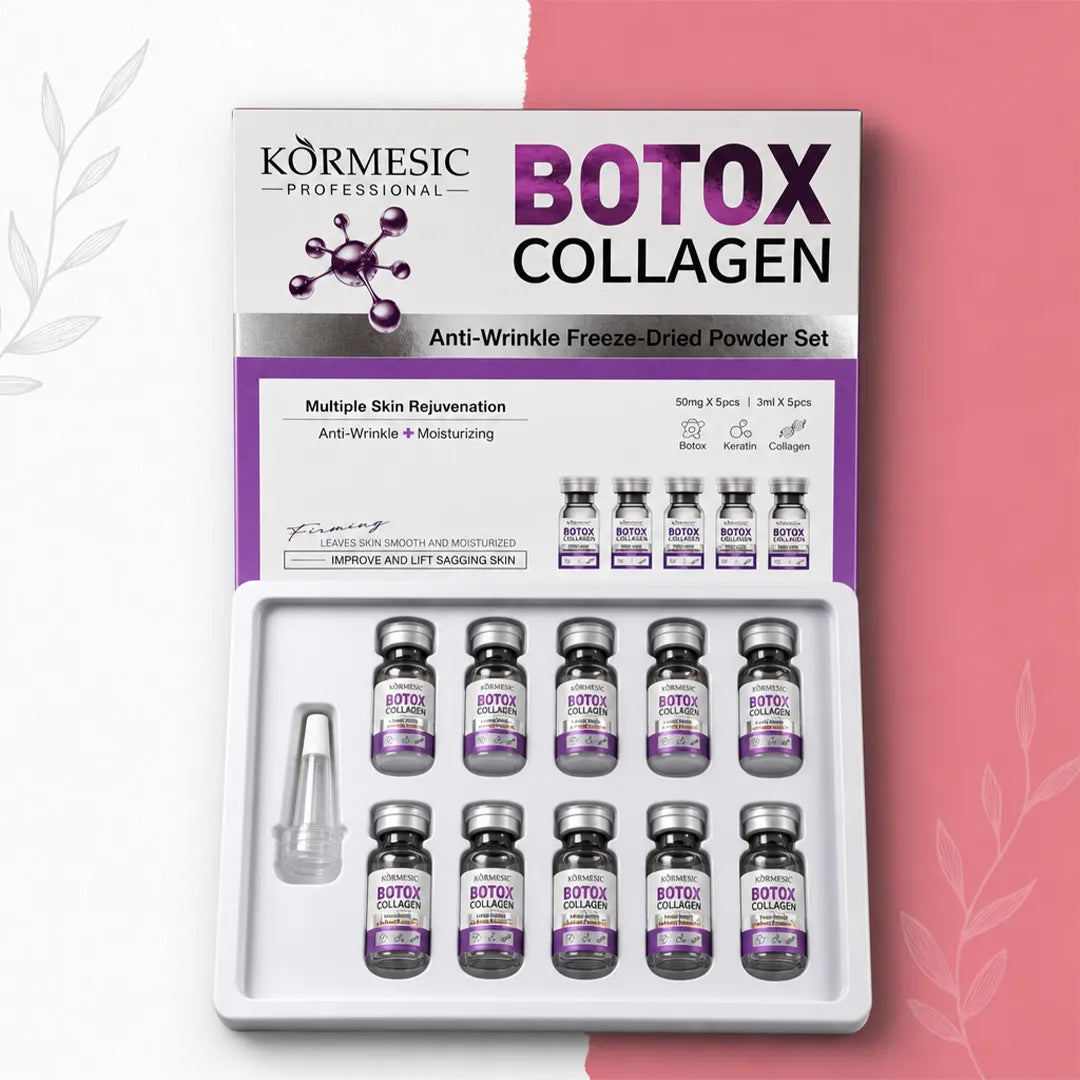Zestaw przeciwzmarszczkowy do twarzy w ampułkach liofilizowanych – Botox Collagen 5 + 5 szt.
