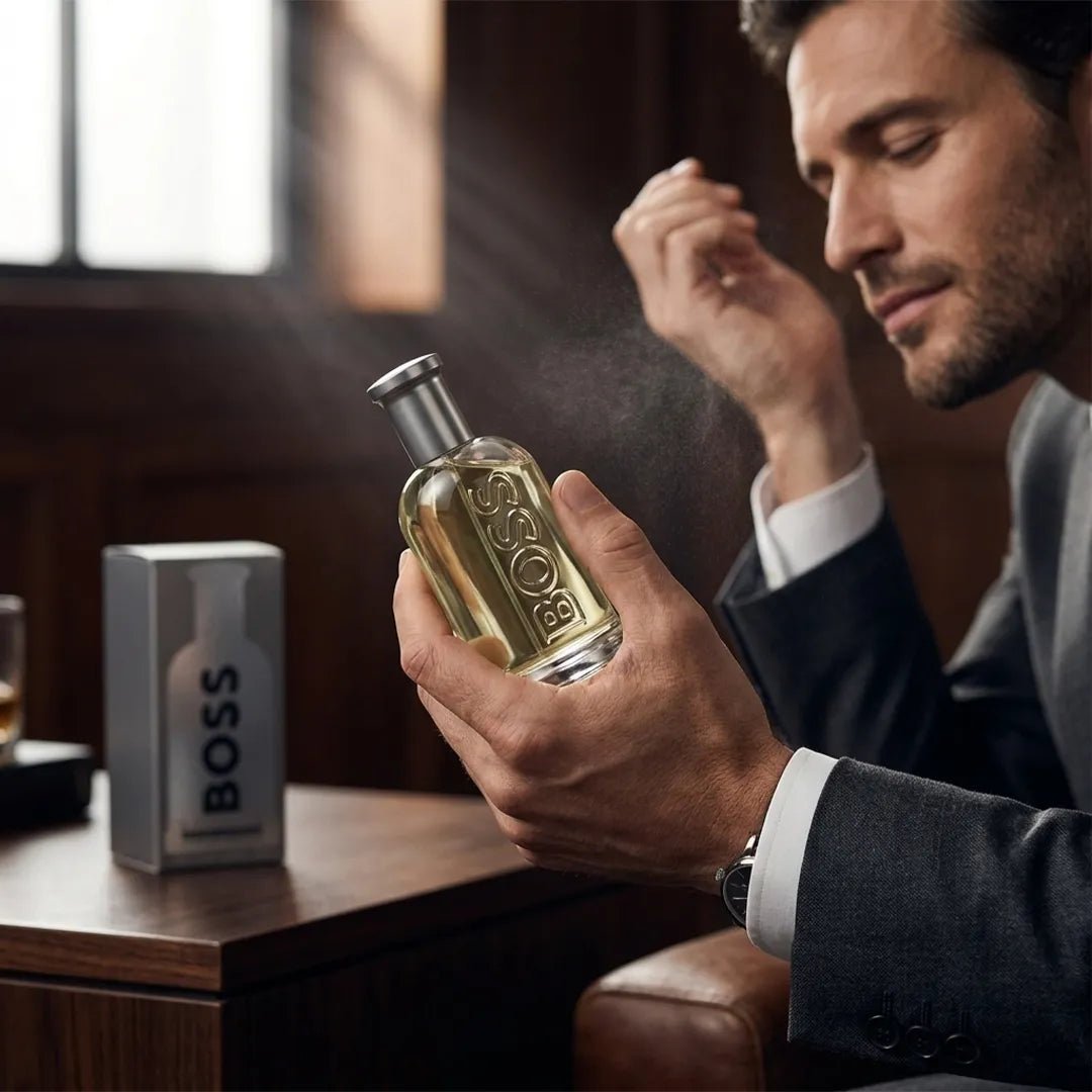 Woda toaletowa męska Boss Bottled – świeżość jabłka, cynamon i drzewna elegancja