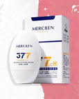 Krem przeciwsłoneczny Mercilen 377 – SPF 50+ PA++++, rozjaśnienie i ochrona przed przebarwieniami, 30 g