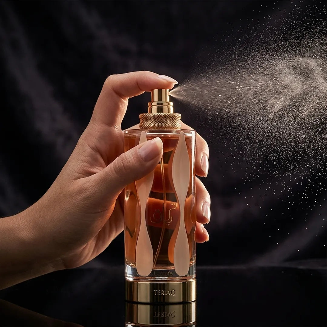 Woda perfumowana unisex Lattafa Teriaq – karmel, skóra i wanilia, 100 ml