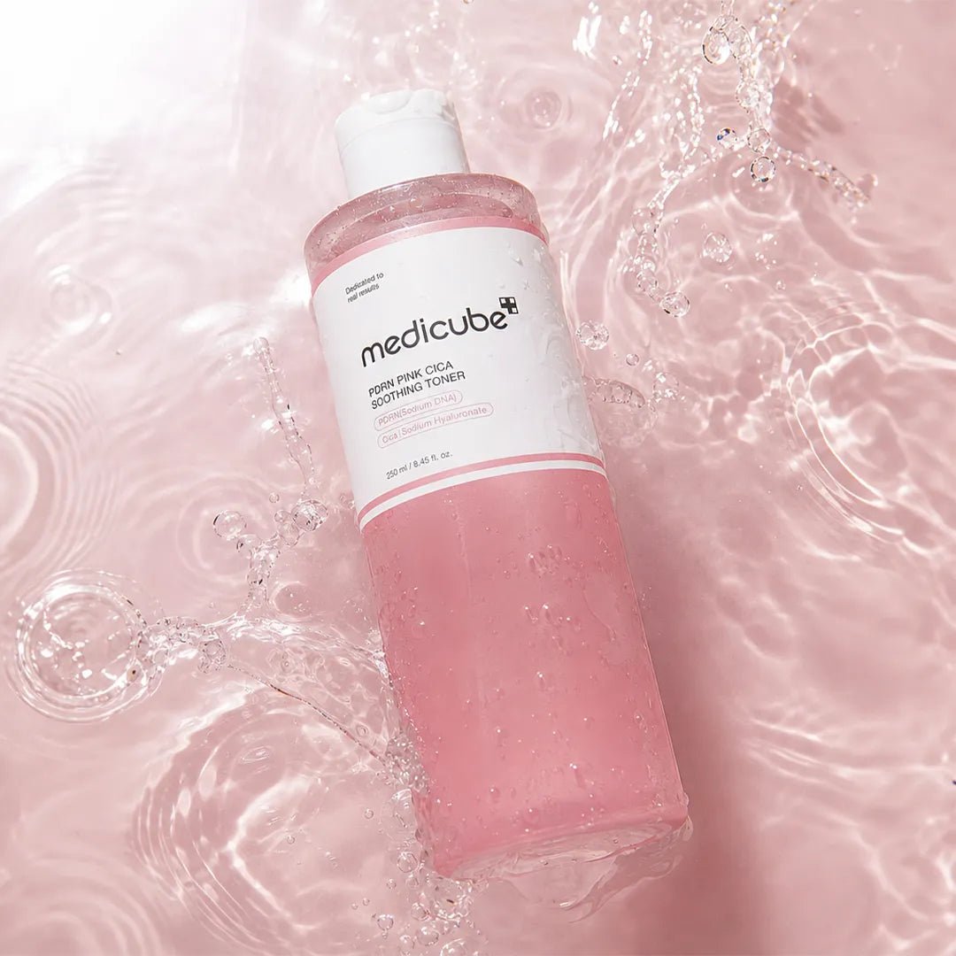 Tonik do twarzy z PDRN i wąkrotą azjatycką Medicube PDRN Pink Cica Soothing Toner – 250 ml