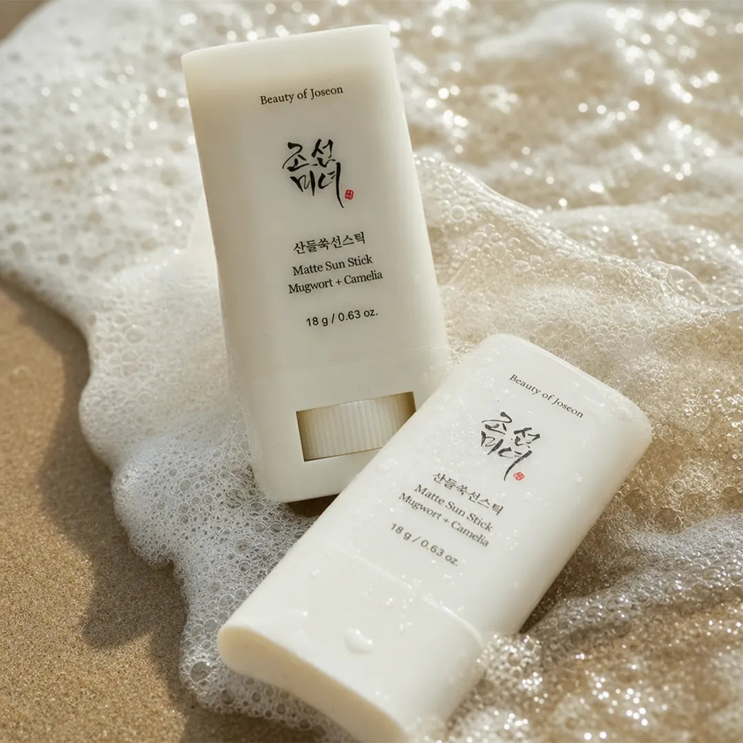 Matowy sztyft przeciwsłoneczny Beauty of Joseon z bylicą i kamelią SPF50+ PA++++ – 18 g