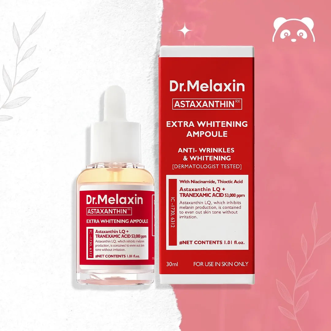 Serum-Ampułka rozjaśniające do twarzy Dr.Melaxin Astaxanthin Extra Whitening – 30 ml