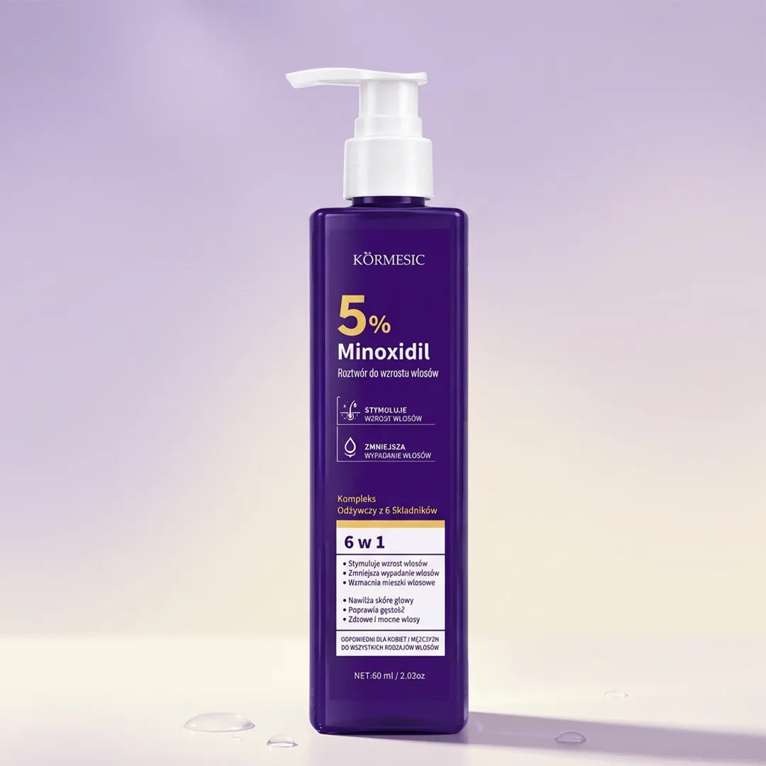 Roztwór do skóry głowy Kormesic 5% Minoxidil – wsparcie wzrostu i gęstości włosów