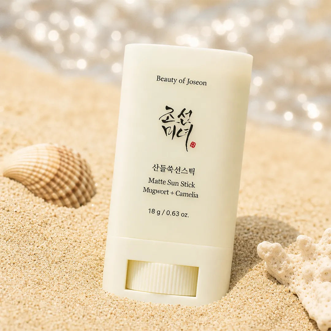 Matowy sztyft przeciwsłoneczny Beauty of Joseon z bylicą i kamelią SPF50+ PA++++ – 18 g