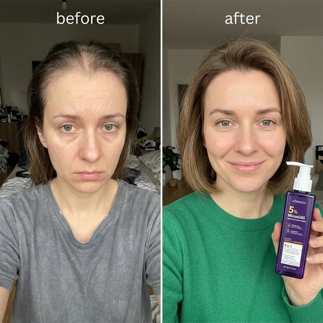 Roztwór do skóry głowy Kormesic 5% Minoxidil – wsparcie wzrostu i gęstości włosów