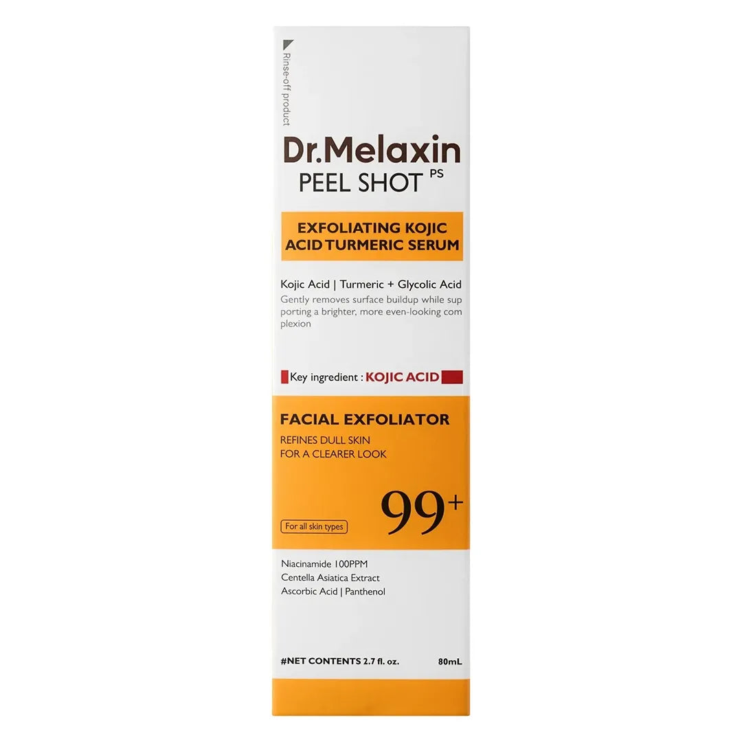 Serum złuszczające do twarzy Dr.Melaxin Peel Shot PS z kwasem kojowym i kurkumą 80 ml