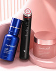Zestaw do pielęgnacji twarzy Medicube – Triple Collagen Jelly Cream, One Day Exosome Shot Pore Ampoule 2000 i AGE-R Booster Pro