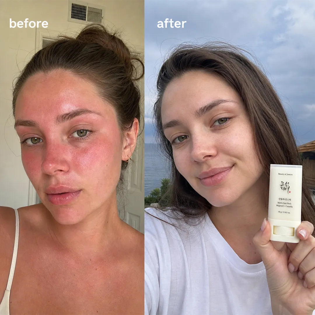 Matowy sztyft przeciwsłoneczny Beauty of Joseon z bylicą i kamelią SPF50+ PA++++ – 18 g