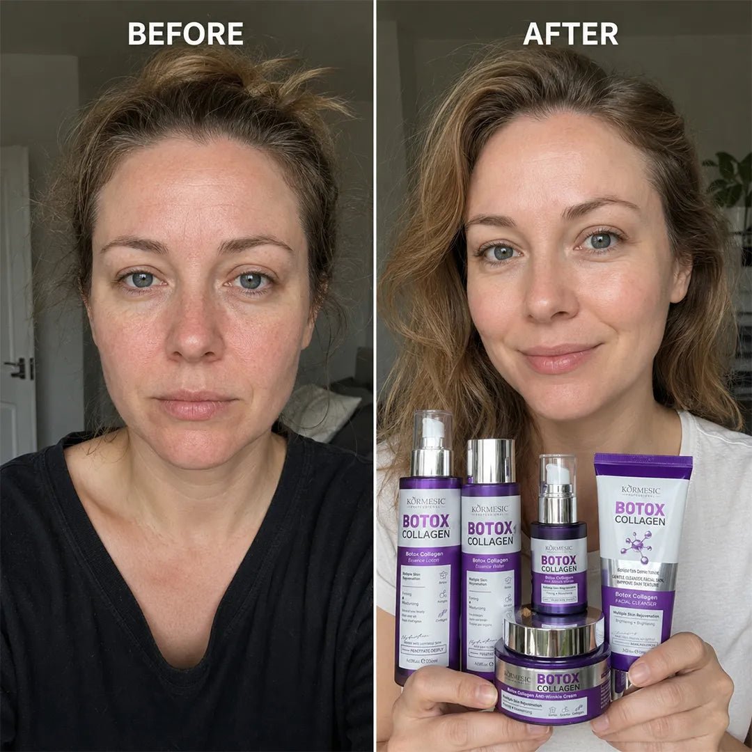 Zestaw do pielęgnacji twarzy Kormesic Botox Collagen 5D – przeciwzmarszczkowa pielęgnacja, 5 produktów