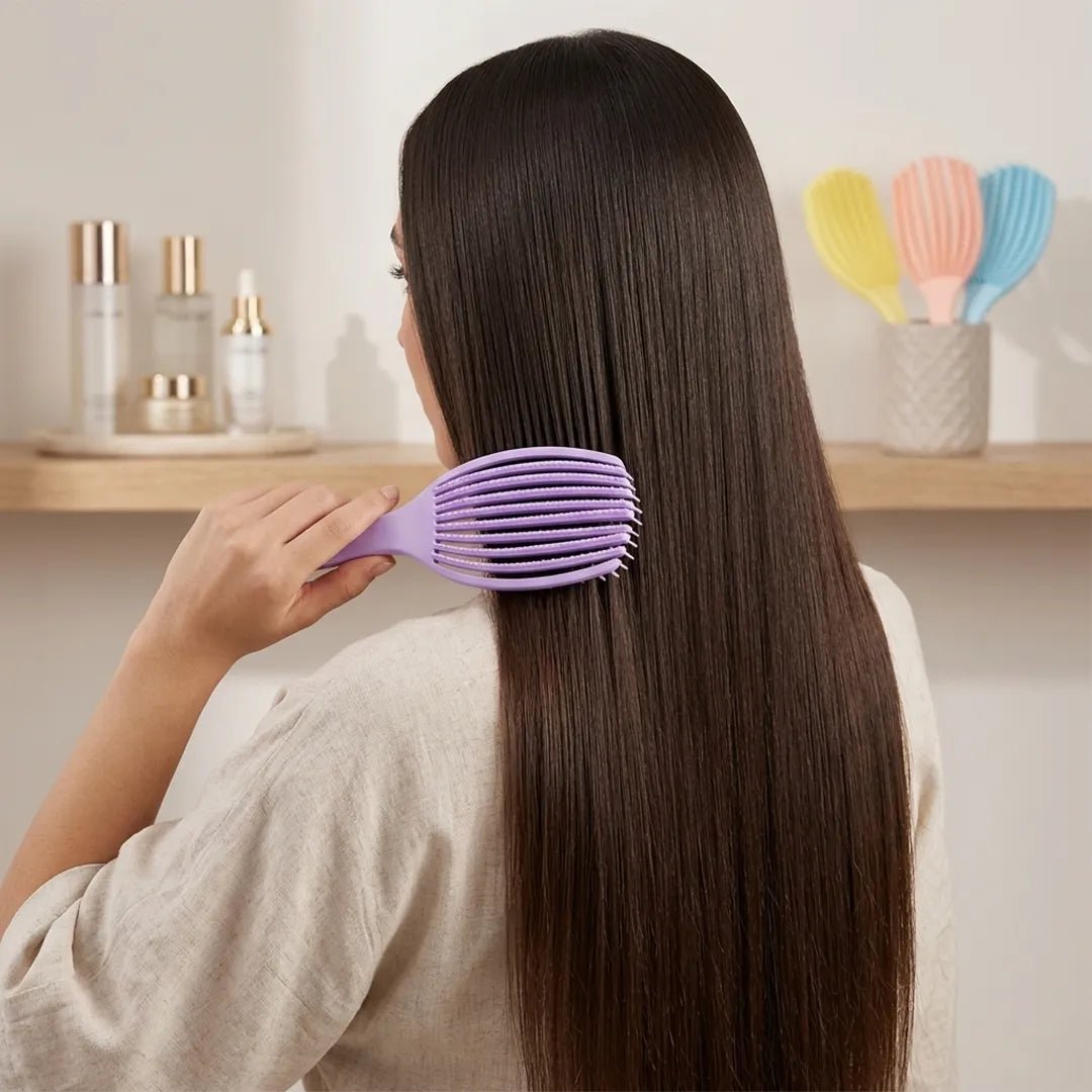 Szczotka do włosów Lina-Liu Beauty – elastyczna szczotka rozczesująca, 4 kolory do wyboru
