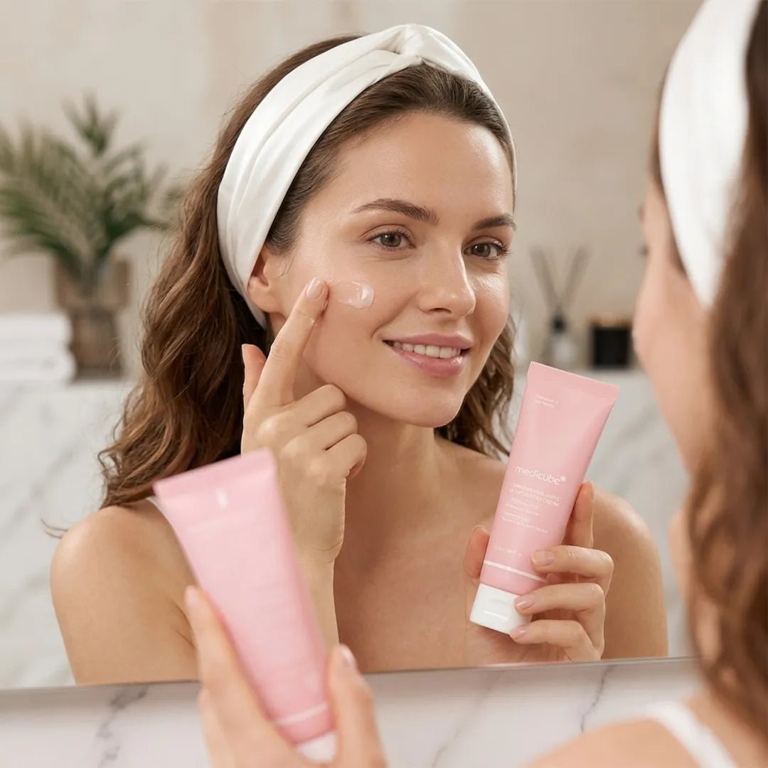 Krem do twarzy Medicube PDRN Pink Hyaluronic Moisturizing Cream – ujędrnienie, nawilżenie i blask, 50 ml