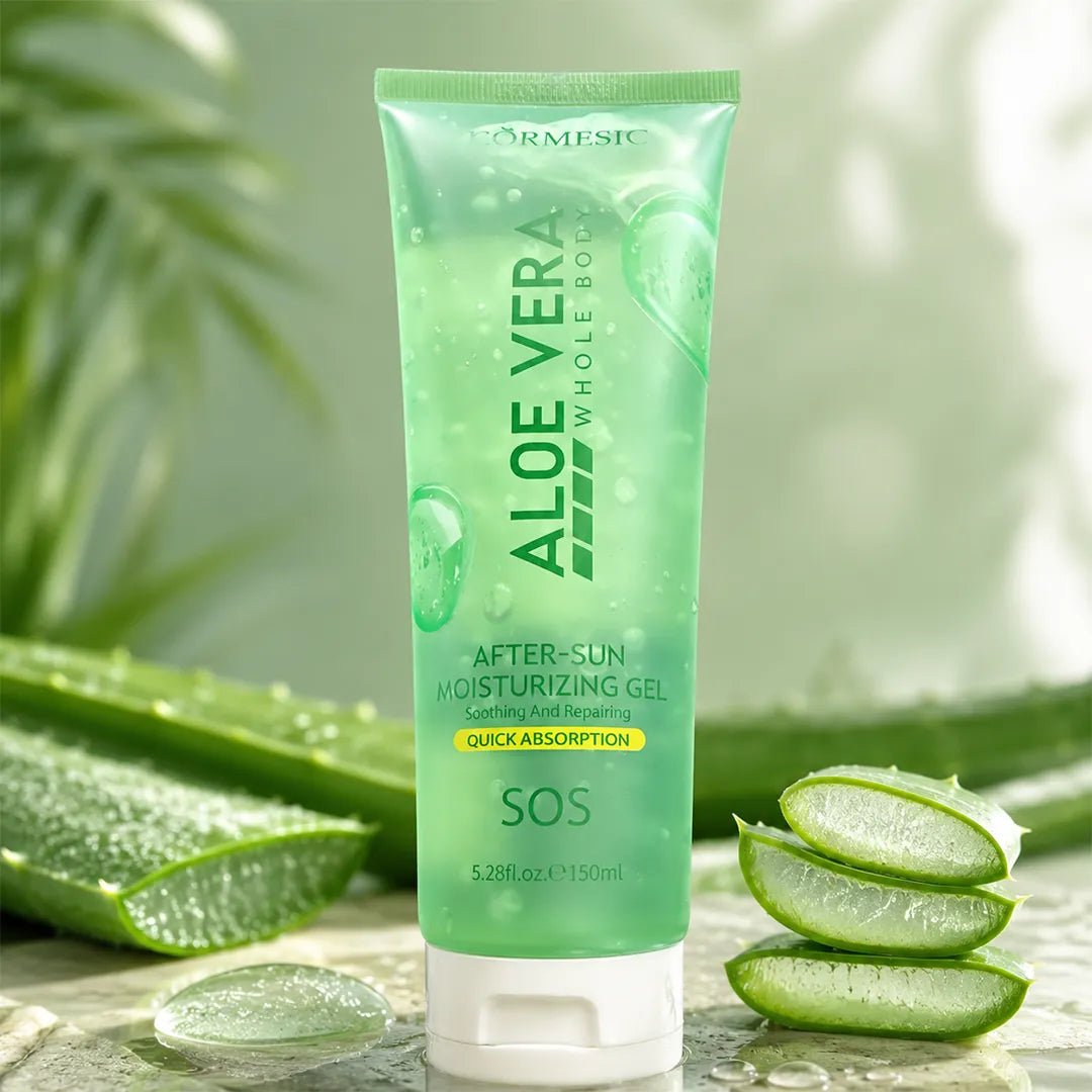 Żel po opalaniu Kormesic Aloe Vera – szybkie ukojenie, nawilżenie i regeneracja skóry po słońcu, 150 ml