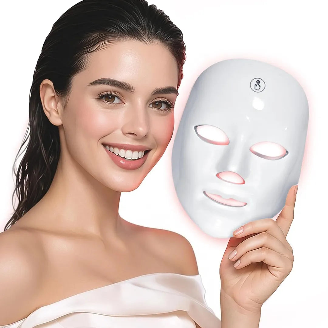 Maska LED do fototerapii twarzy 7-kolorowa – domowe spa przeciw niedoskonałościom