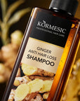 Anti-Haarausfall-Haarpflegeset mit Ingwer Kormesic – Shampoo, Spülung und Serum