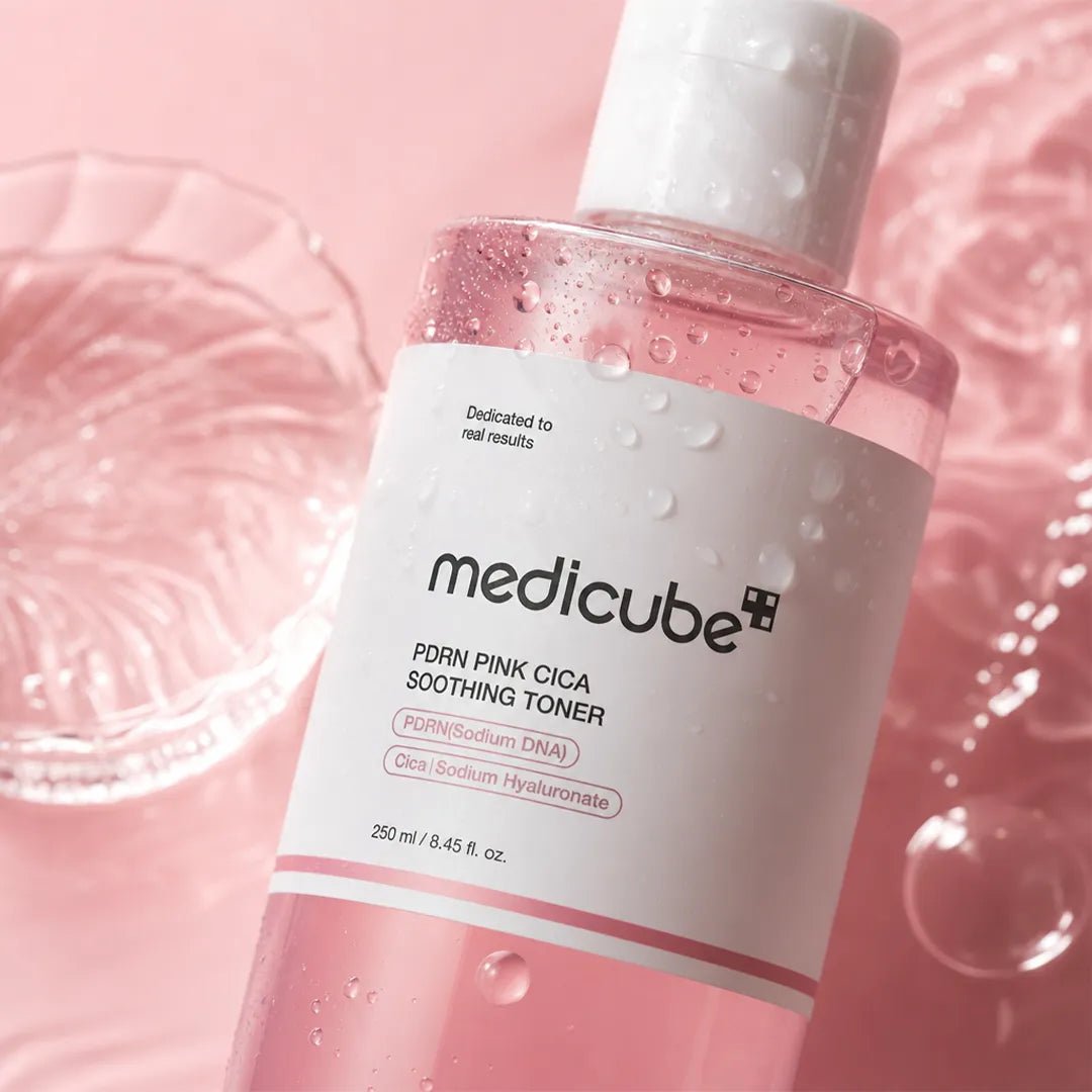 Tonik do twarzy z PDRN i wąkrotą azjatycką Medicube PDRN Pink Cica Soothing Toner – 250 ml