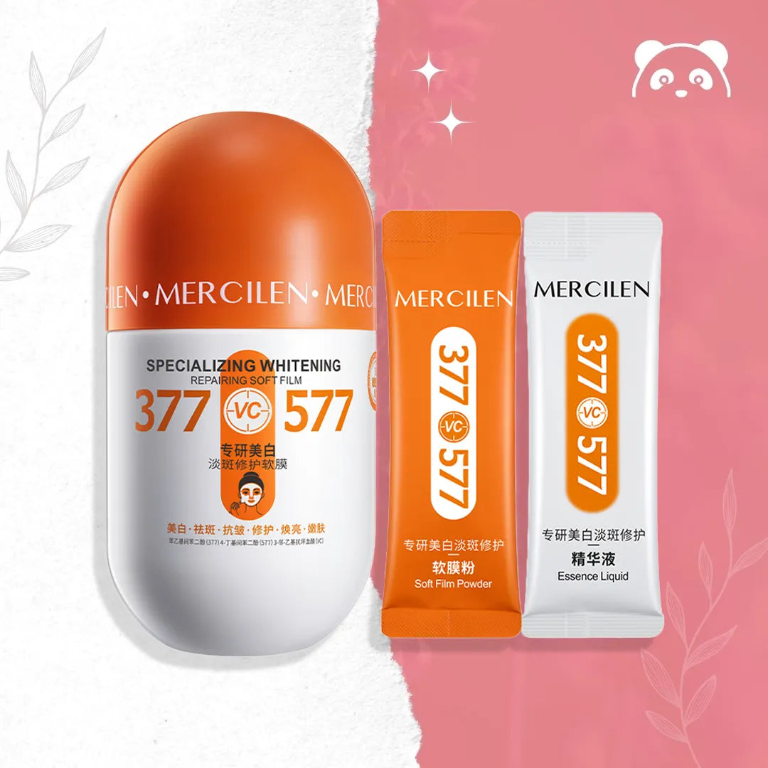 Rozjaśniająca maska alginatowa do twarzy Mercilen 377 VC 577 – 5 zabiegów
