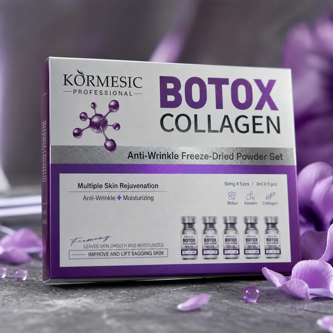 Zestaw przeciwzmarszczkowy do twarzy w ampułkach liofilizowanych – Botox Collagen 5 + 5 szt.
