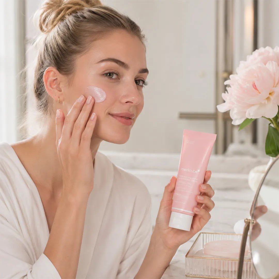 Krem do twarzy Medicube PDRN Pink Hyaluronic Moisturizing Cream – ujędrnienie, nawilżenie i blask, 50 ml