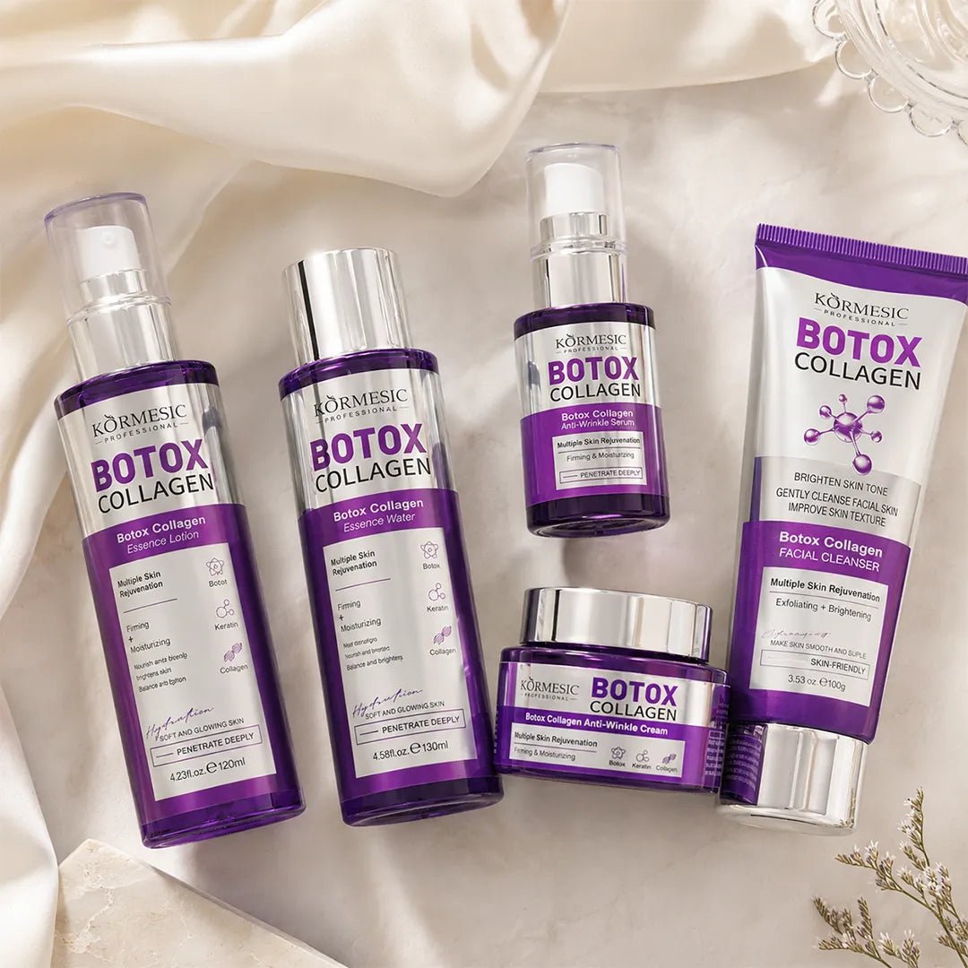 Zestaw do pielęgnacji twarzy Kormesic Botox Collagen 5D – przeciwzmarszczkowa pielęgnacja, 5 produktów
