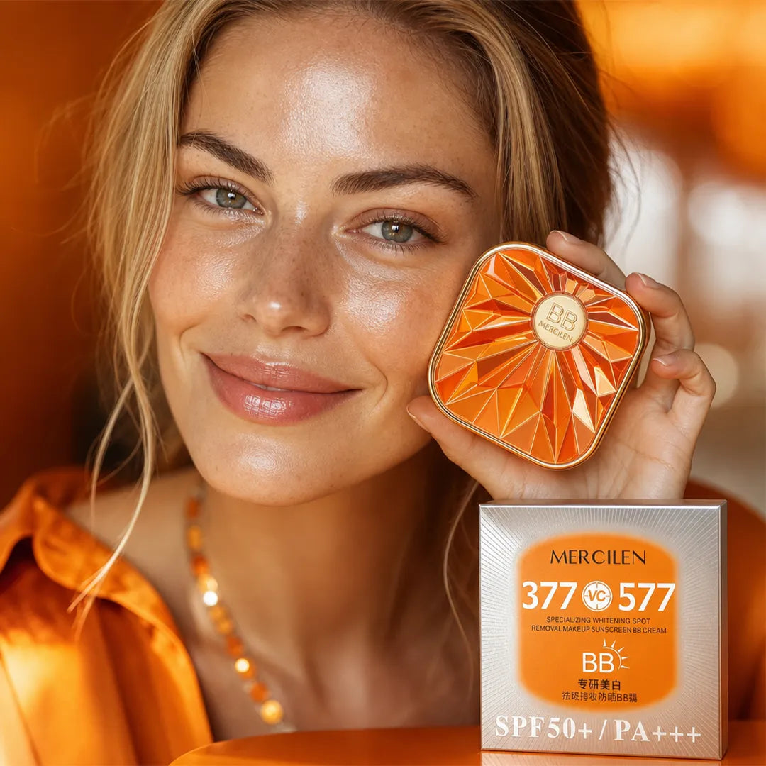 Krem BB Mercilen 377 VC 577 SPF 50+ PA++++ – krycie, rozświetlenie i równy koloryt, odcień kości słoniowej