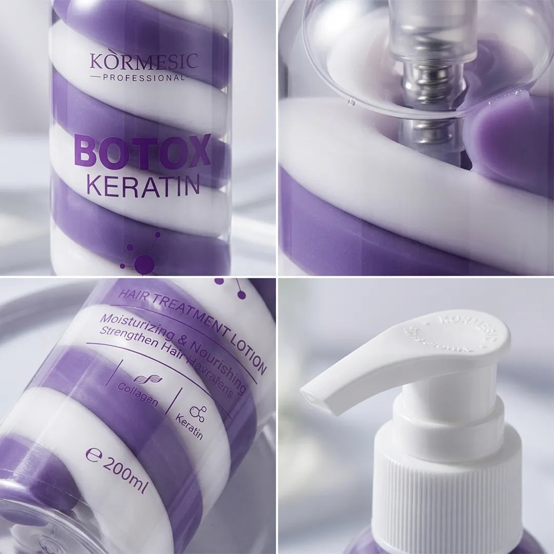 Lotion do włosów Kormesic Botox Keratin – wygładzenie, nawilżenie i regeneracja, 200 ml