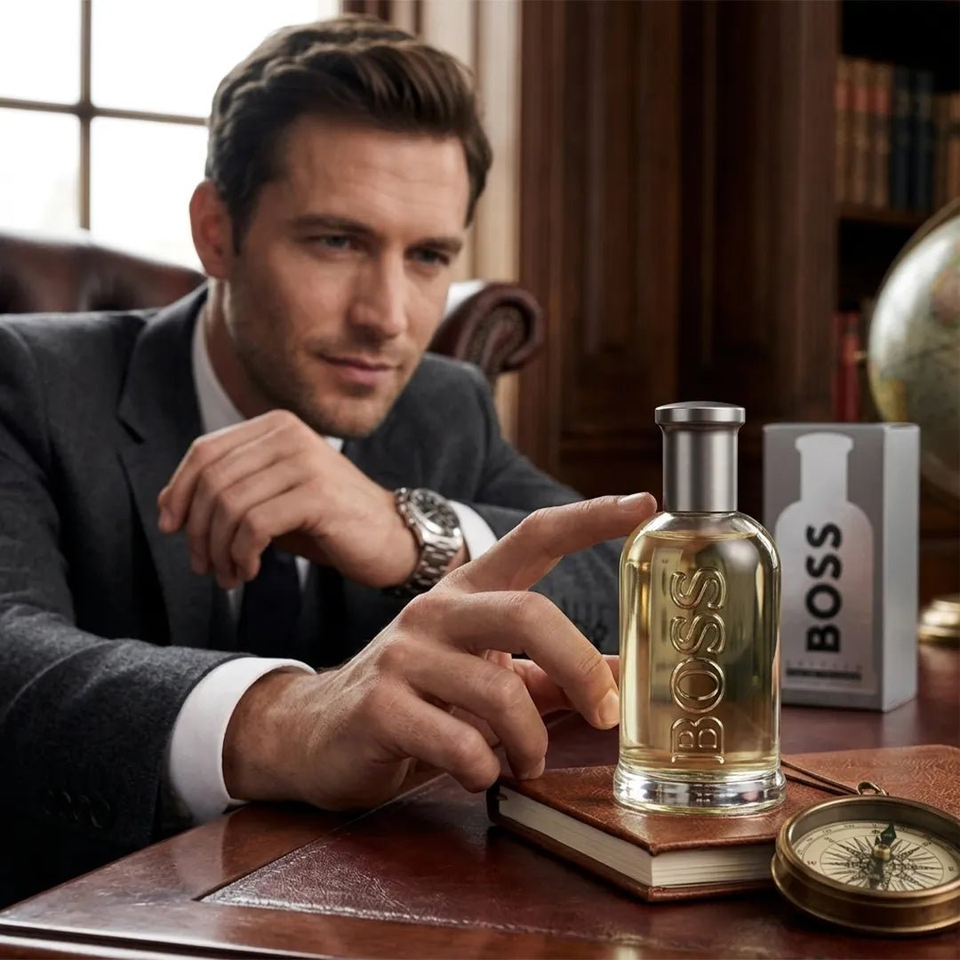 Woda toaletowa męska Boss Bottled – świeżość jabłka, cynamon i drzewna elegancja